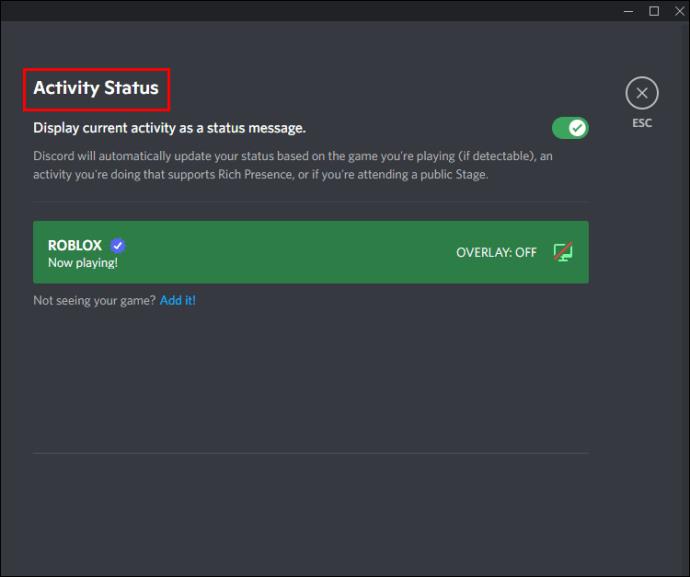 How To Add Roblox To Your Discord Status