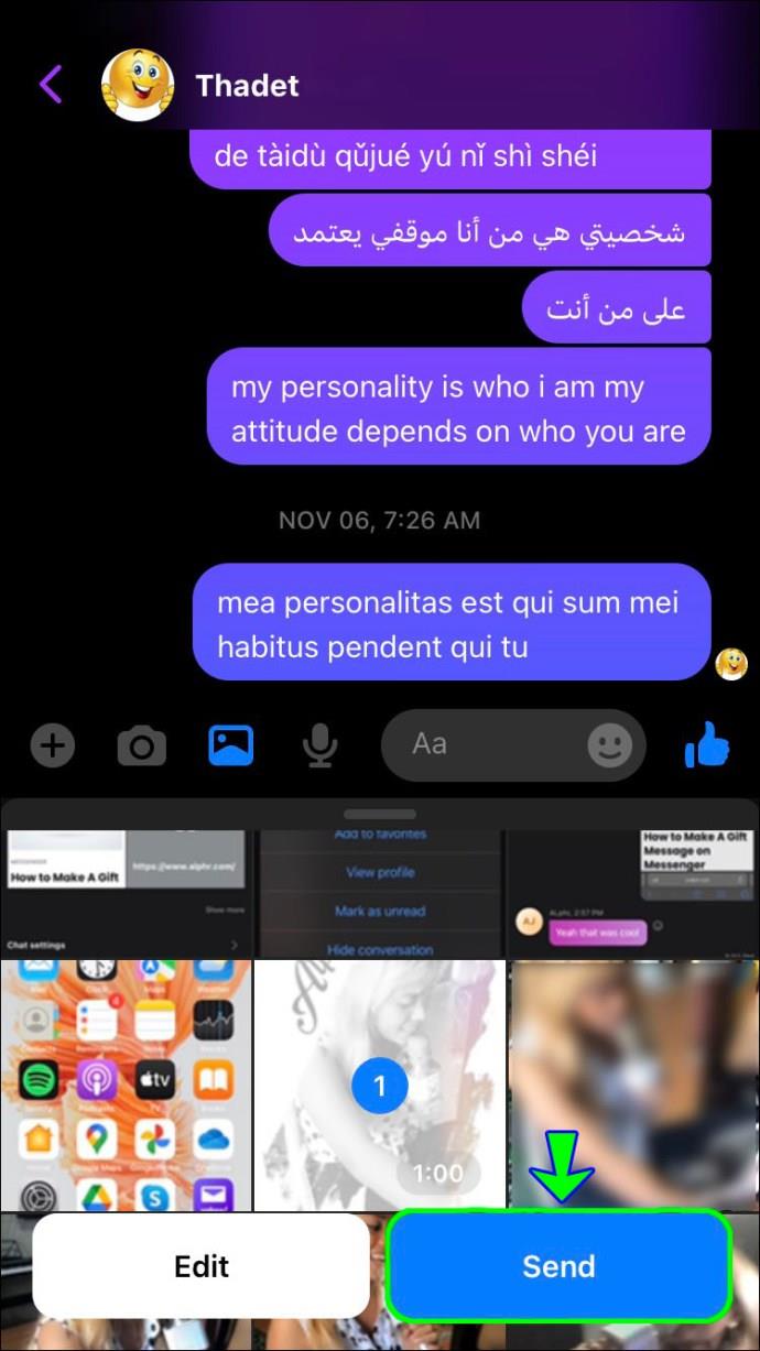 Comment envoyer des pièces jointes dans Facebook Messenger