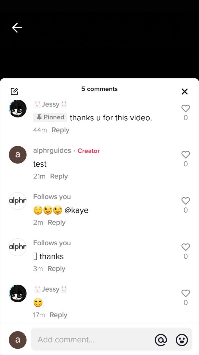 Comment épingler un commentaire sur TikTok