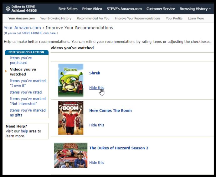 How To Remove Your History And Watchlist From Amazon Prime Video