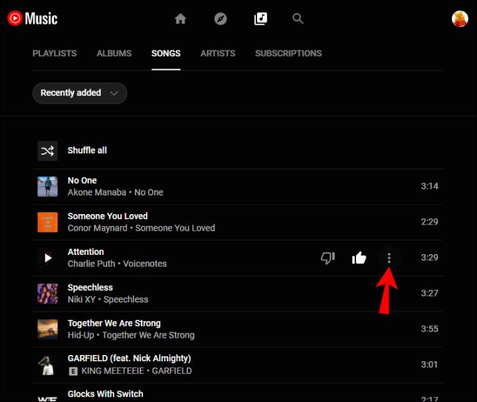 Comment ajouter ou supprimer des chansons de la bibliothèque dans YouTube Music
