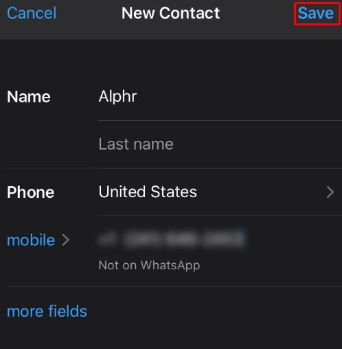 Comment ajouter de nouveaux contacts dans WhatsApp