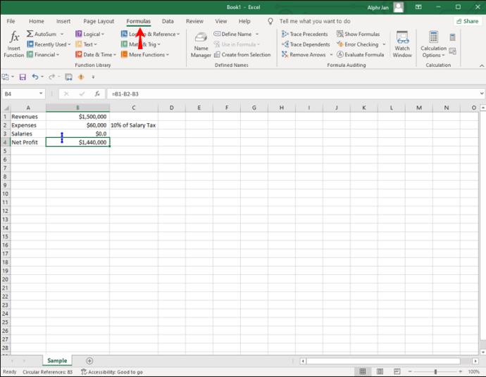 How To Find A Circular Reference In Excel