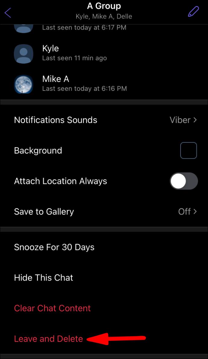 How To Leave A Group In Viber