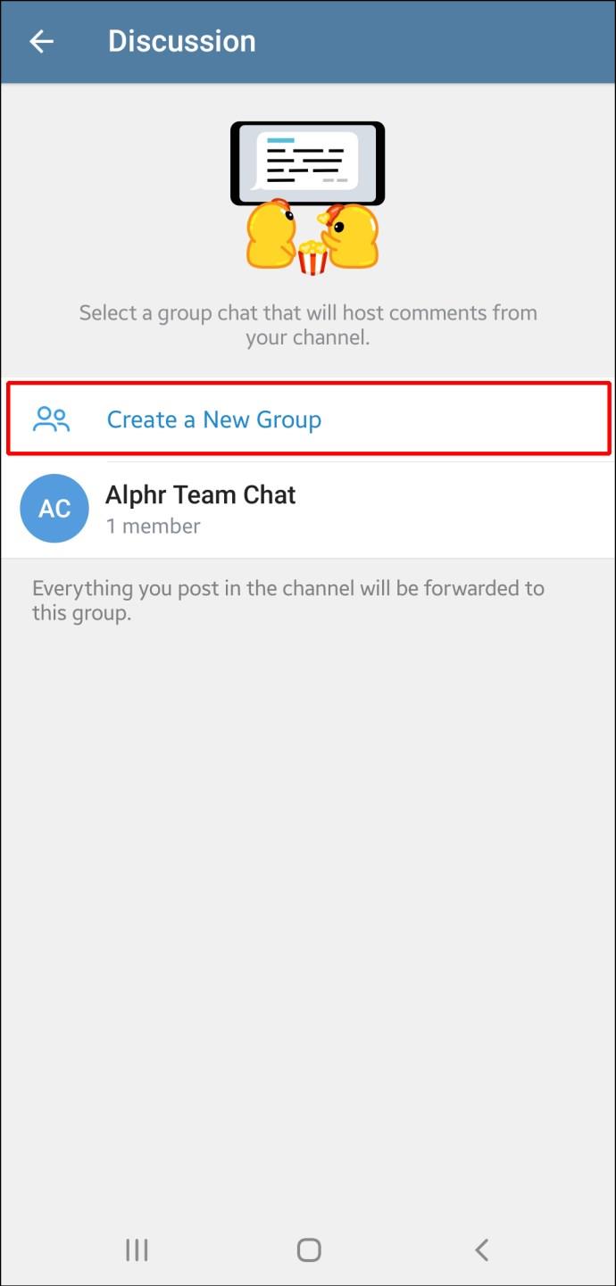 Comment ajouter un commentaire à une chaîne dans Telegram