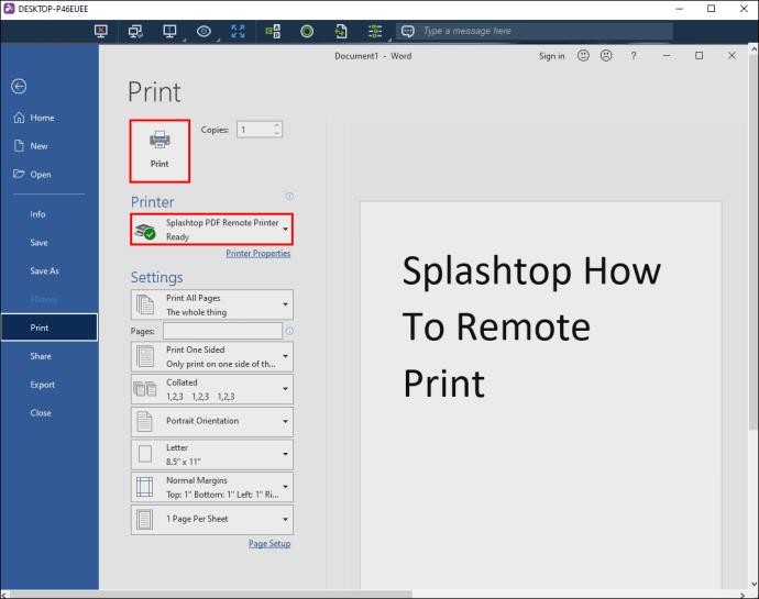 Comment imprimer à distance avec Splashtop