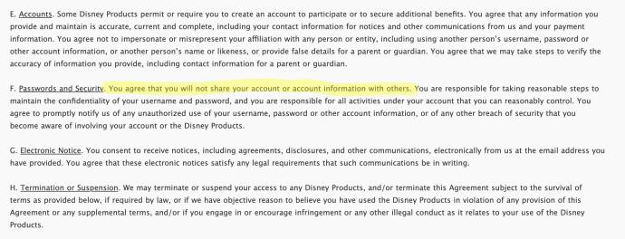 क्या Disney Plus को परिवार या दोस्तों के साथ साझा किया जा सकता है?