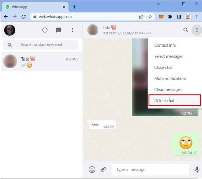 Comment supprimer un chat dans WhatsApp sur un PC ou un appareil mobile