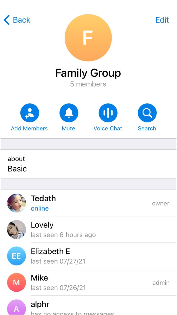 Comment supprimer un utilisateur d'un groupe dans Telegram