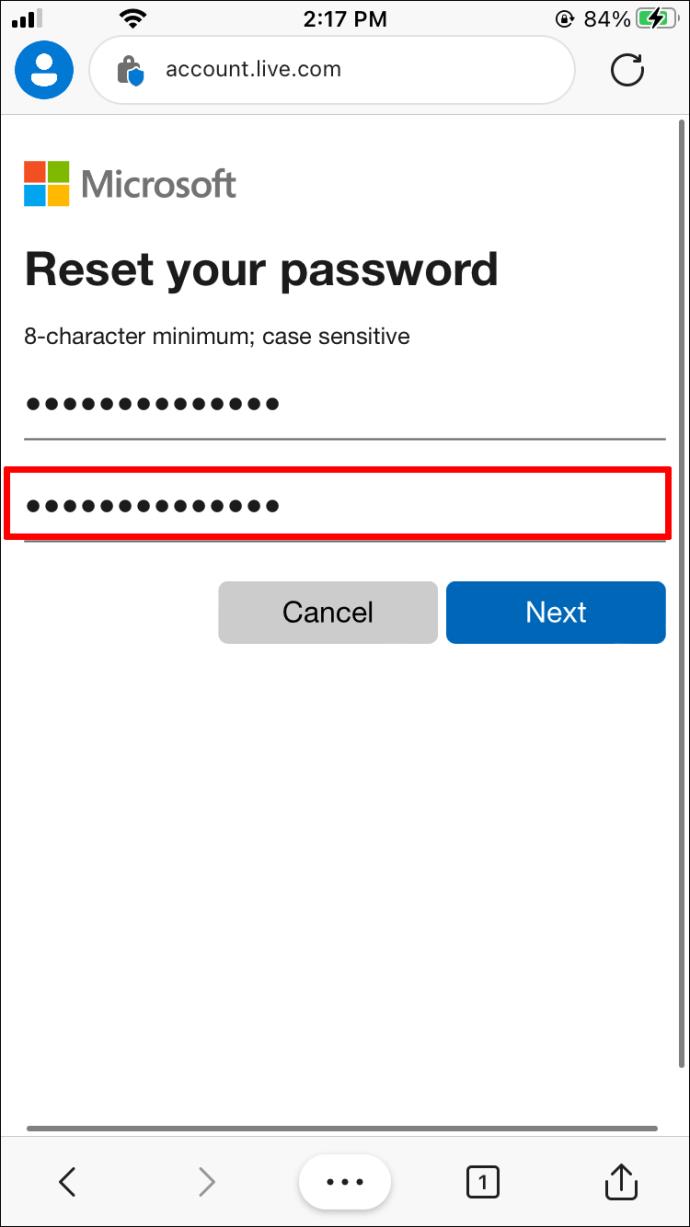 How To Reset And Change Your Microsoft Password