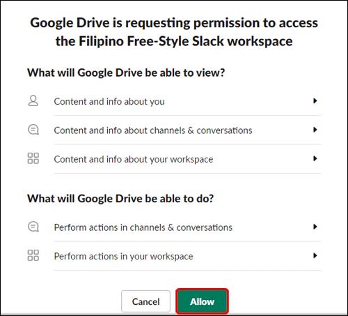 Comment connecter Google Drive à Slack