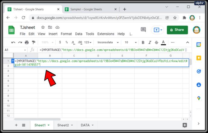 How To Link Data From A Different Tab In Google Sheets