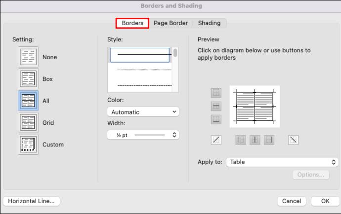 Comment créer un tableau invisible dans Word