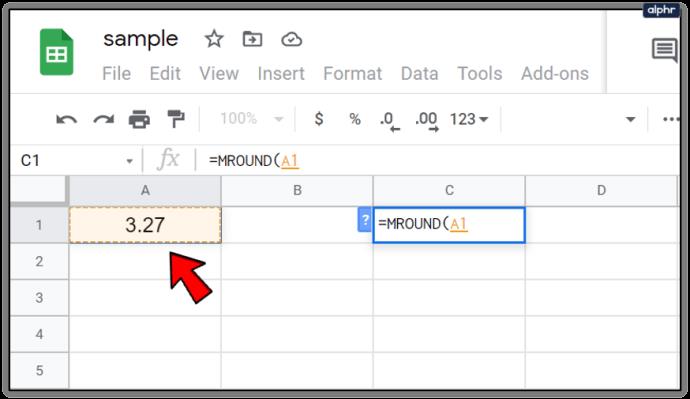 Как округлить ячейки Google Sheets до ближайших 10