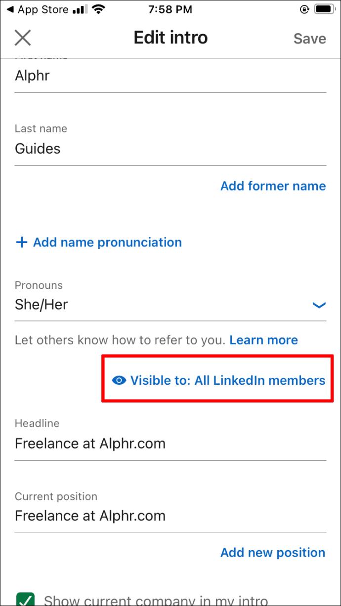 Como adicionar pronomes ao LinkedIn