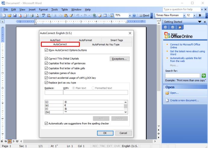 How To Turn Off AutoCorrect In Microsoft Word