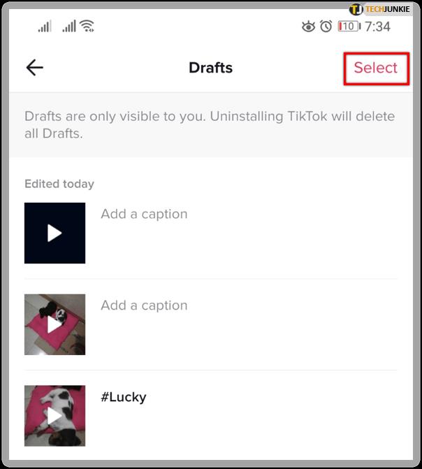 How To Find And Make Drafts In Tik Tok