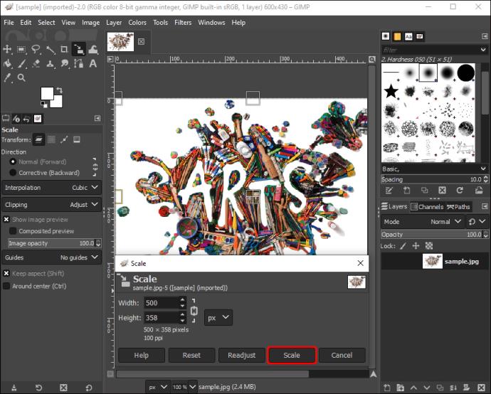 Comment recadrer une image dans GIMP