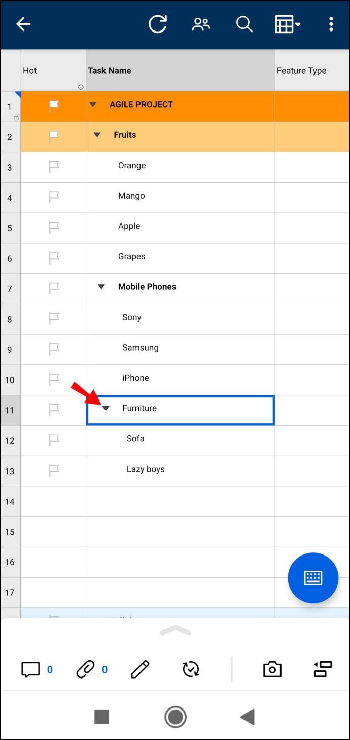 Comment ajouter une sous-tâche dans Smartsheet