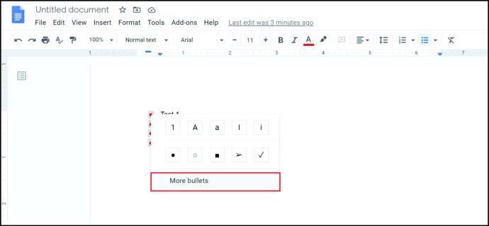 Comment ajouter des puces dans Google Sheets