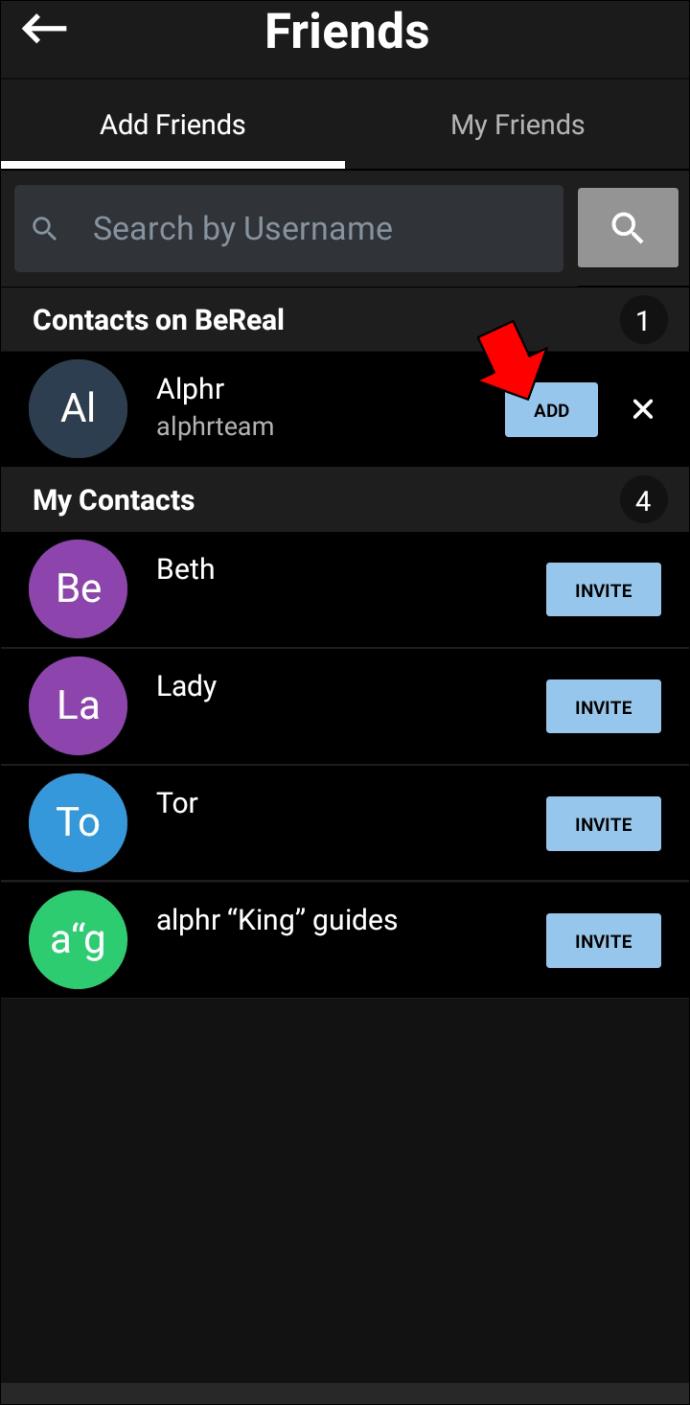 Como adicionar amigos no BeReal