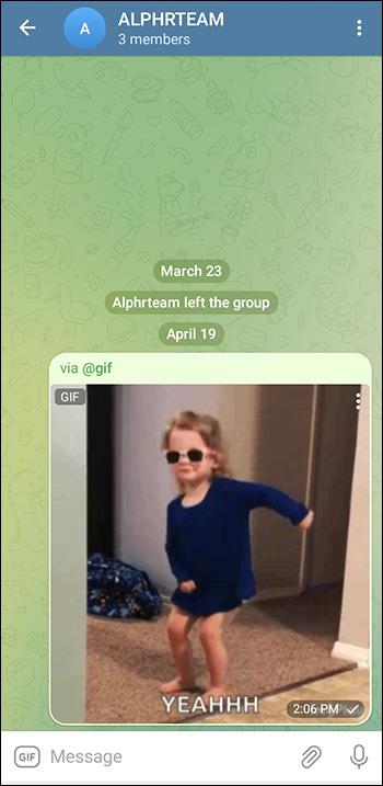 How To Add A GIF In Telegram