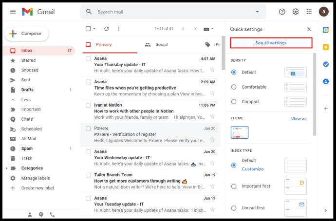 Como encontrar e-mails não lidos no Gmail