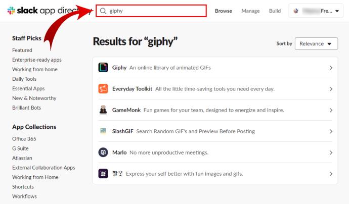 Slack에서 GIPHY를 사용하는 방법
