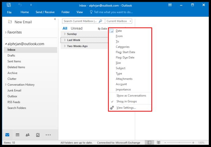 How To View All Mail In Outlook