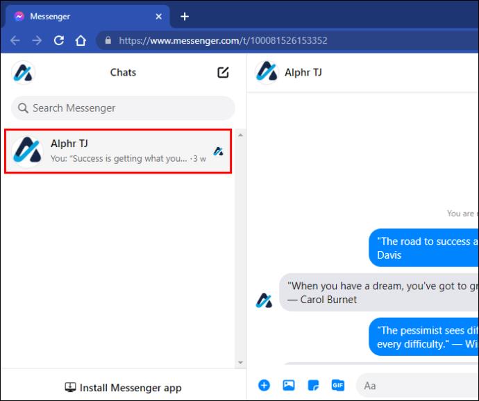 Comment savoir si quelqu'un vous a bloqué dans Messenger