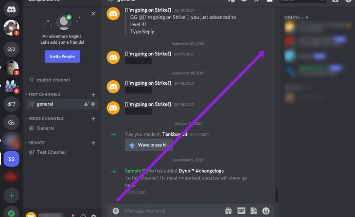 Как очистить чат Discord