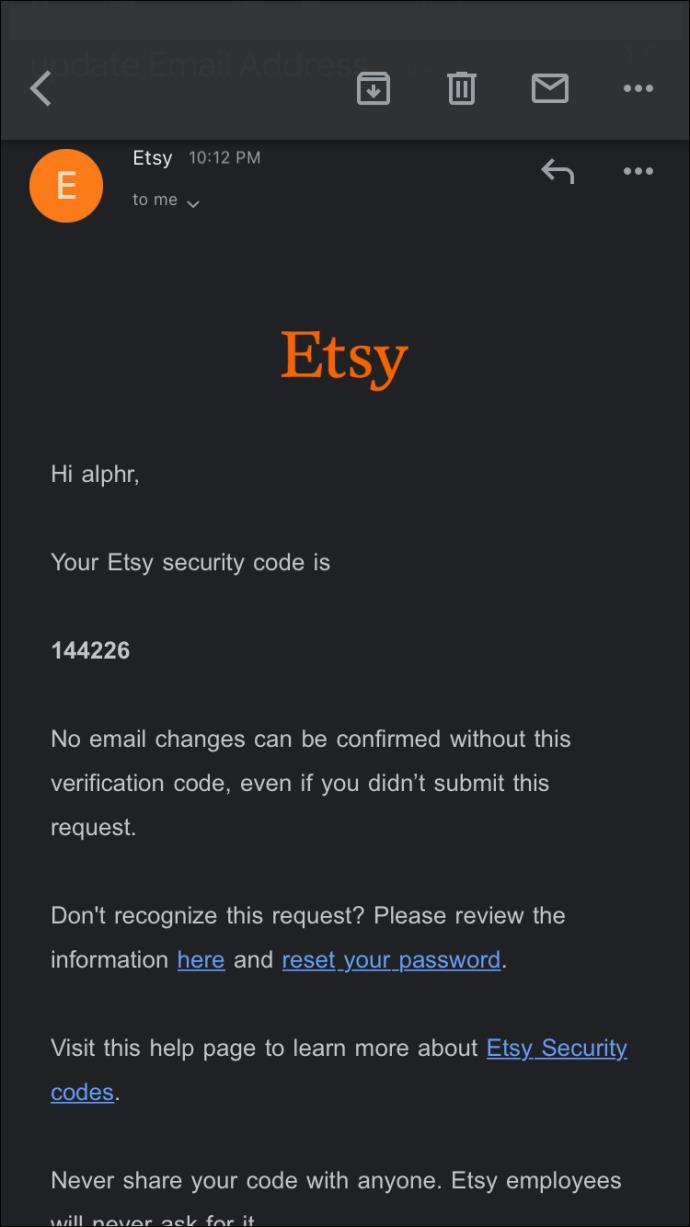 Como alterar seu endereço de e-mail no Etsy