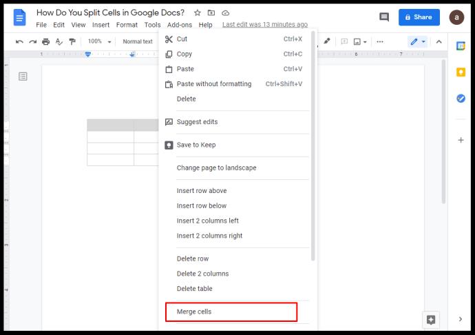 Comment faire deux colonnes dans Google Docs