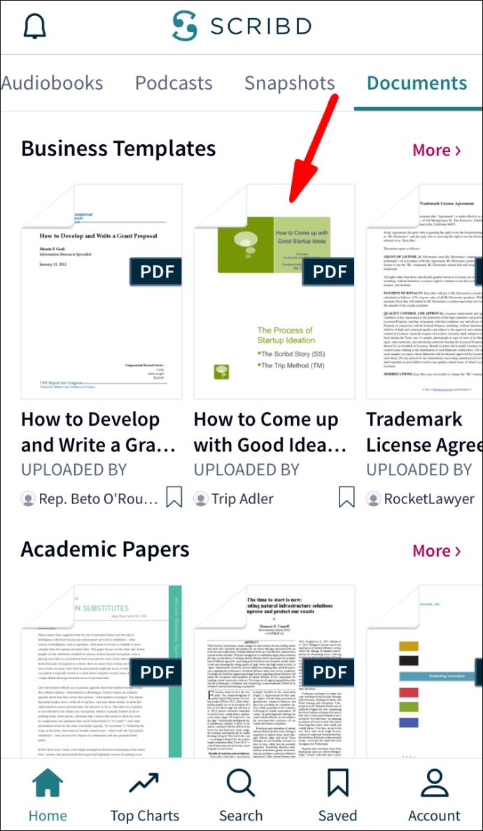 Cómo descargar un PDF desde Scribd