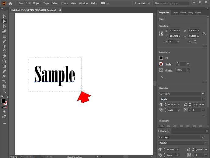 Comment faire du texte une forme dans Illustrator