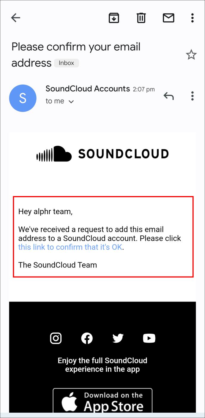 نحوه تغییر آدرس ایمیل در SoundCloud