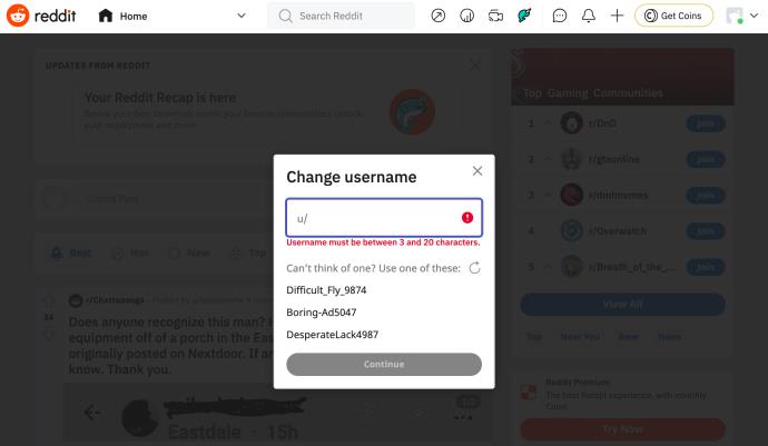 Como mudar seu nome de usuário no Reddit