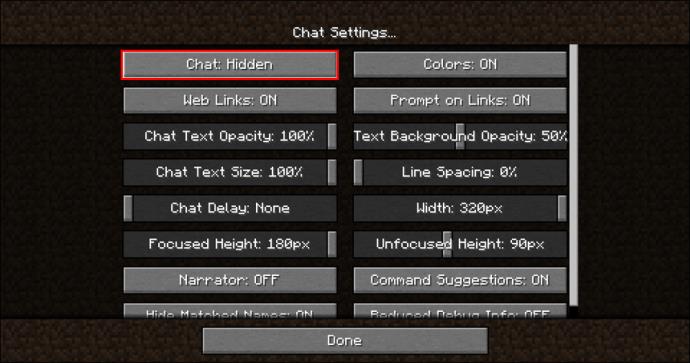 How To Disable Chat In Minecraft [All Versions]