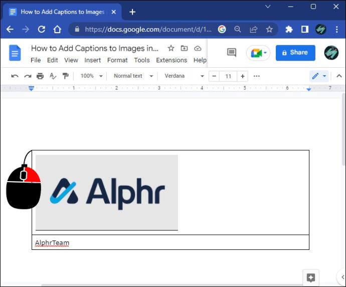 How To Add Captions To Images In Google Docs