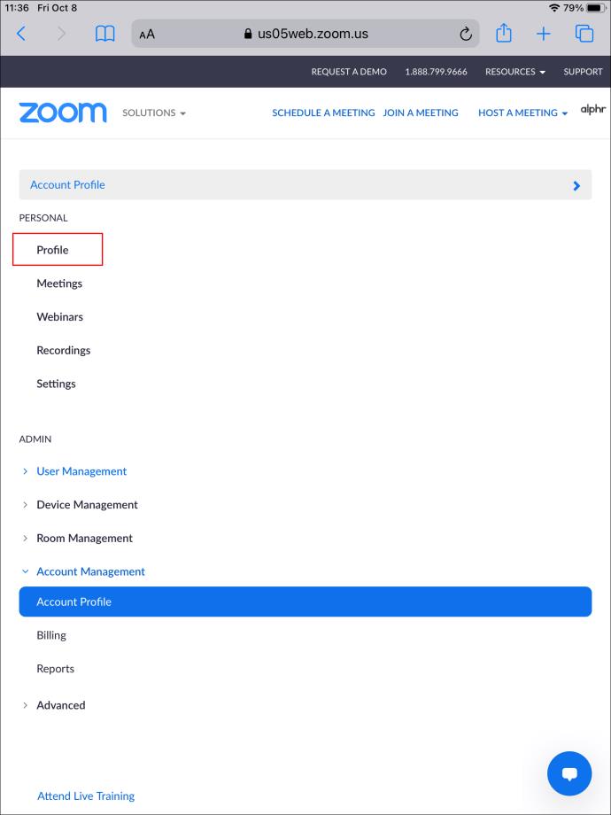 Comment supprimer une image de profil Zoom