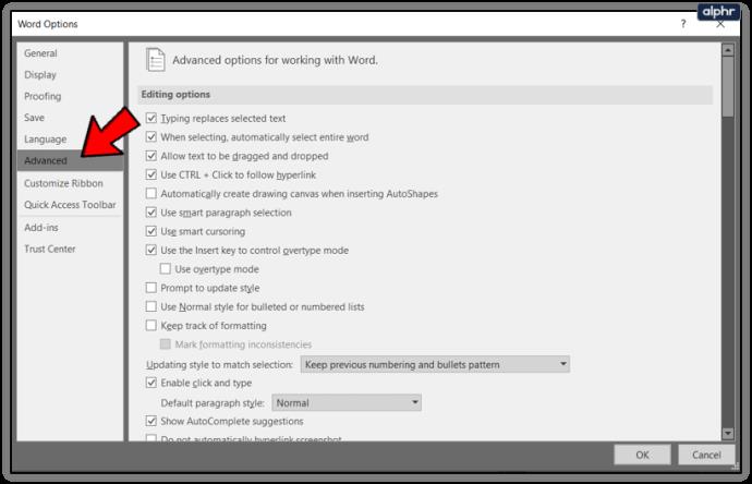 Comment changer les mesures d'indentation de pouces en cm dans Microsoft Word