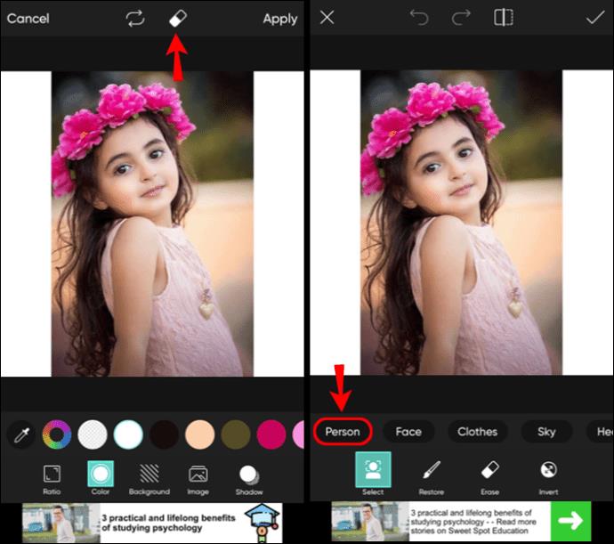 Comment supprimer l'arrière-plan dans Picsart