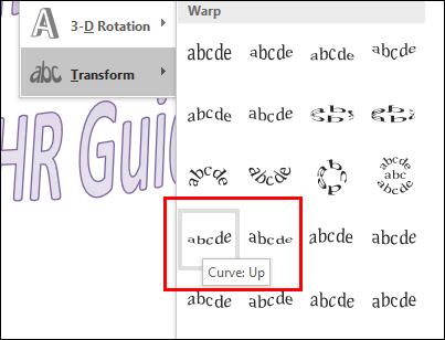 How To Curve Text In Microsoft Word