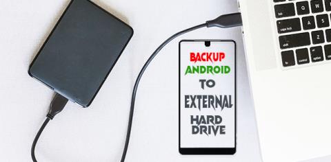 So sichern Sie ein Android-Gerät auf einer externen Festplatte