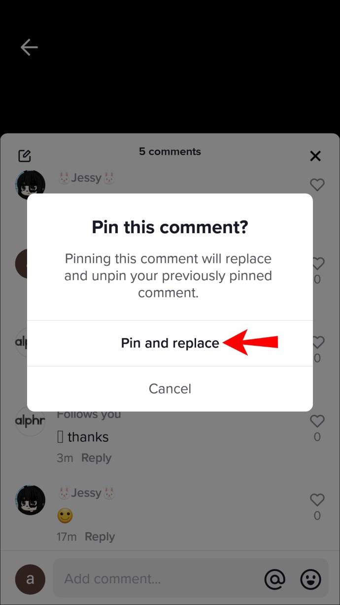 Comment épingler un commentaire sur TikTok