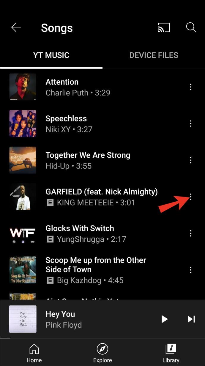 How To Add Or Remove Songs From The Library In YouTube Music