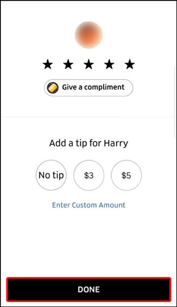 Comment ajouter un pourboire dans l'application Uber ou Uber Eats