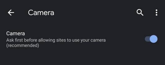Comment autoriser l'accès de Chrome à votre appareil photo