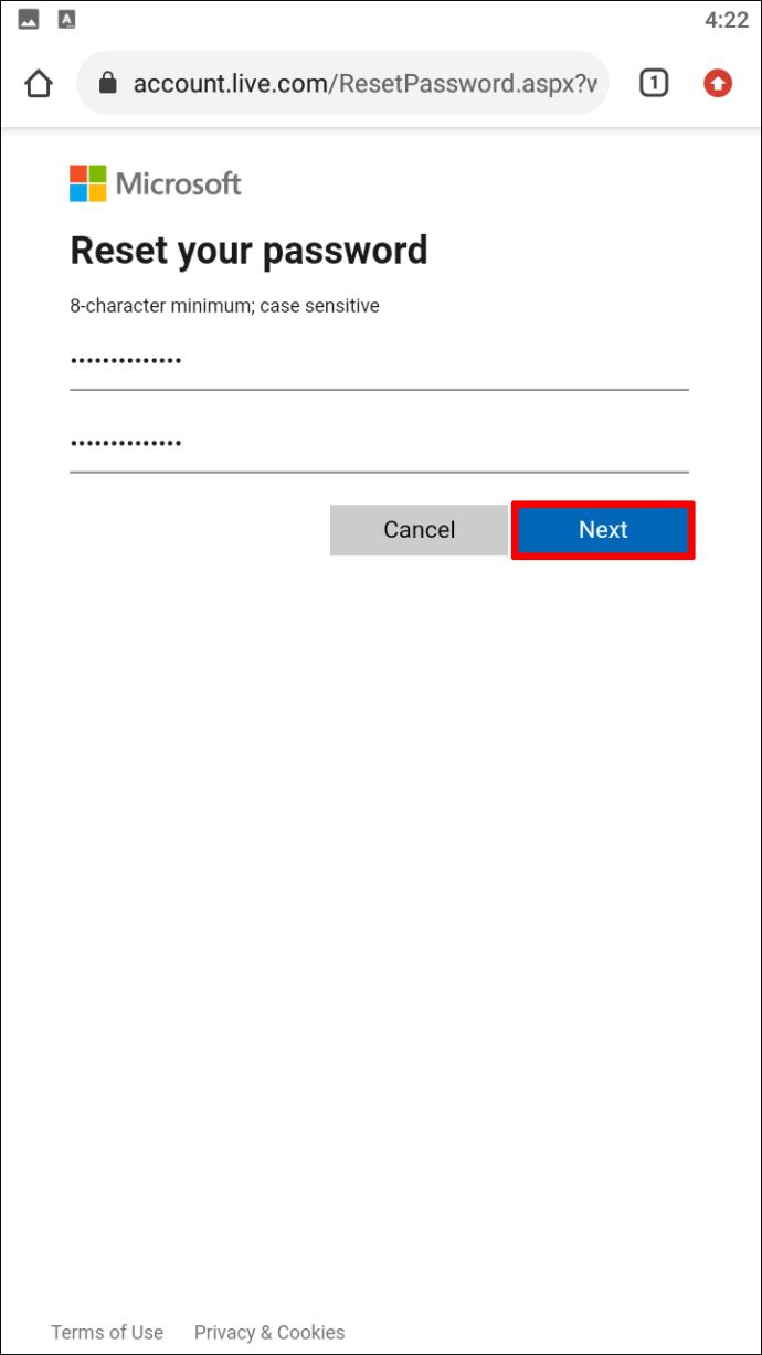 How To Reset And Change Your Microsoft Password