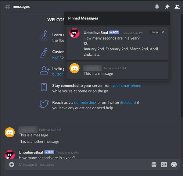 Comment afficher les messages Discord